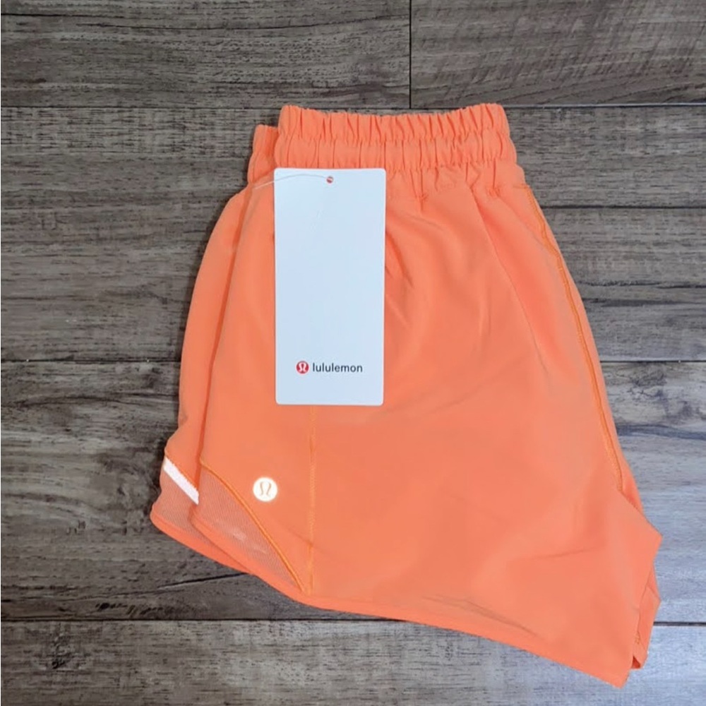 Lululemon Women's Orange Running Shorts